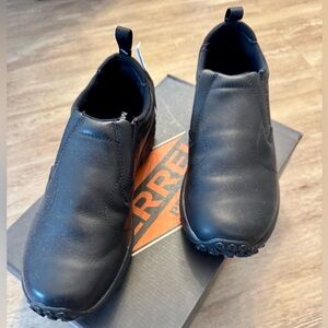 NWT Merrell Women's JUNGLE MOC AC+ PRO slip on shoes Black Sz 9